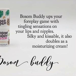 Bosom buddy lip and nip balm